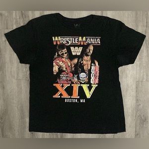WWE TEE SHAWN MICHAELS VS STONE COLD STEVE AUSTIN 1998 WRESTLE MANIA. XL CLEAN.